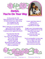 Quinceanera song lyric sheet page 1
